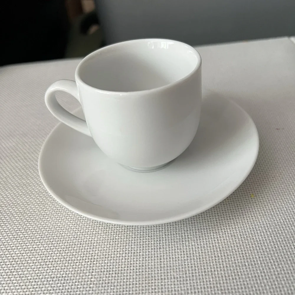 Ten Strawberry Street Coffee Tea Cup & Saucer Monno White Bangladesh 5